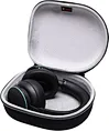 The interior is made of Great Velvet and the exterior is made of high quality EVA material, which can protect your headphone from shockproof, semi-waterproof, dustproof and wear-resistant